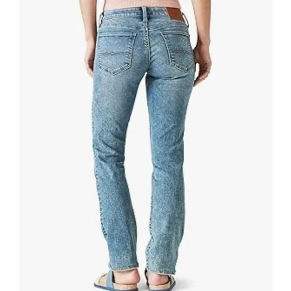 Lucky Brand Women's Sweet Mid Rise  Straight Leg Jeans Size 16 New With Tags - Picture 3 of 10